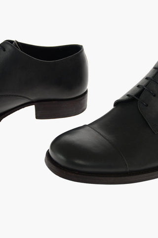 Derby Stringate in Pelle