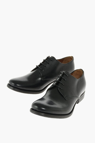 Lace Up Leather Derby Shoes