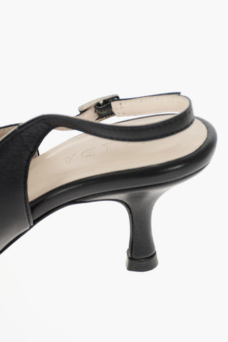 Leather PEKI Slingbacks with Front Cut