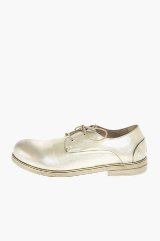 Lace Up ZUCCA Laminated Leather Derby Shoes