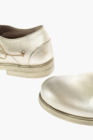 Lace Up ZUCCA Laminated Leather Derby Shoes