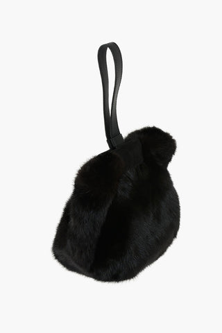 Mink Fur LARA XS Wristlet Bag