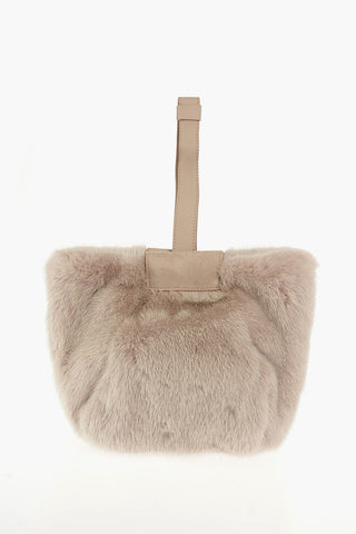 Mink Fur LARA XS Wristlet Bag