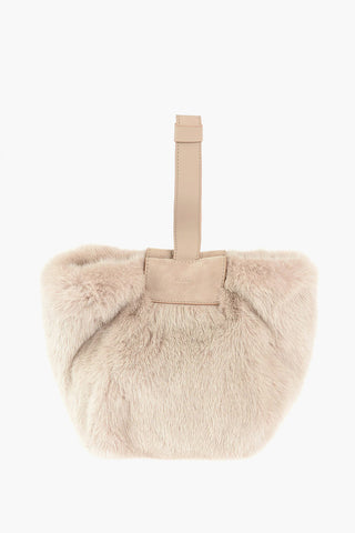 Mink Fur LARA XS Wristlet Bag
