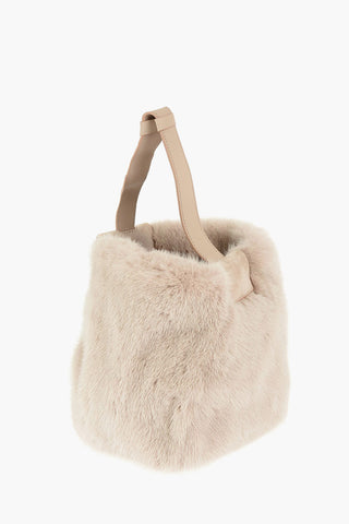 Mink Fur LARA XS Wristlet Bag
