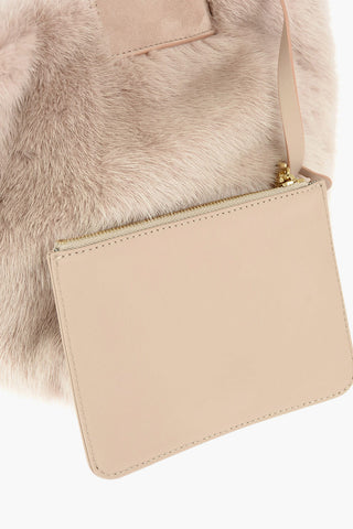 Mink Fur LARA XS Wristlet Bag
