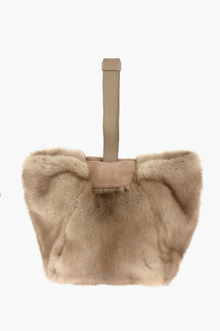 Mink Fur LARA XS Wristlet Bag