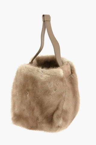 Mink Fur LARA XS Wristlet Bag