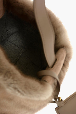 Mink Fur LARA XS Wristlet Bag