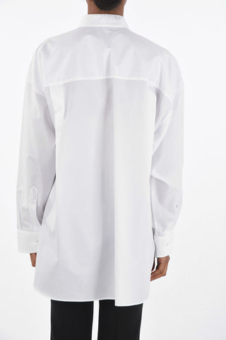 GET ME HIGH Cotton Shirt with Glitter Details