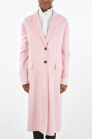 2 Buttons Unlined Coat with Flap Pockets