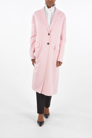 2 Buttons Unlined Coat with Flap Pockets