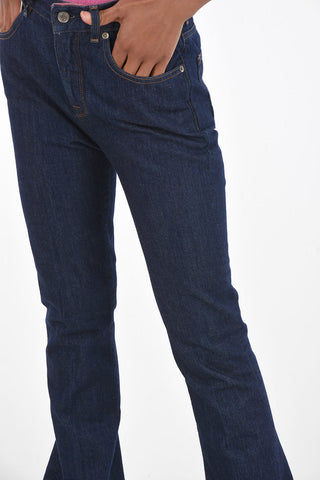 Jeans Boot Cut Lavaggio Scuro con Passanti