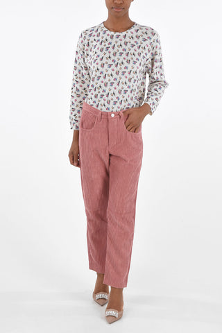 4 Pocket Corduroy Pants with Belt Loops