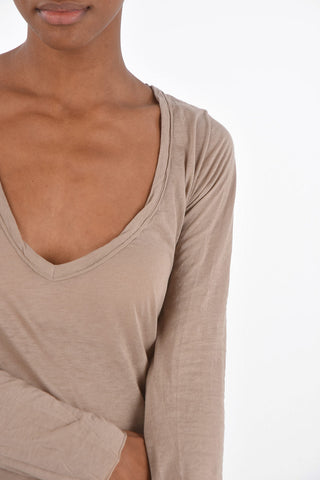 T-shirt Girocollo a Manica Lunga