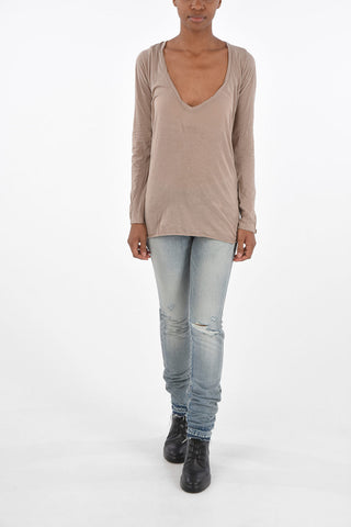 T-shirt Girocollo a Manica Lunga