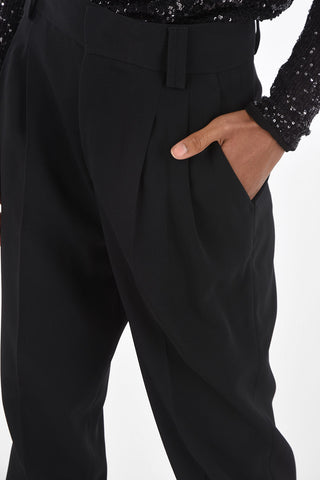 4 Pocket Double-pleated Pants with Hidden Fastening