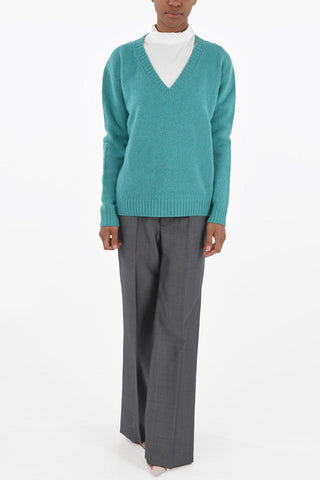 V Neck Wool and Cashmere Pullover