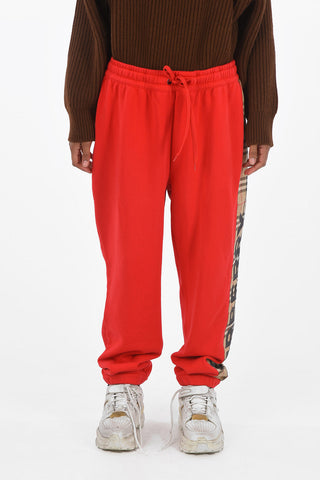 Joggers RAINE con Banda Laterale Stampa Check