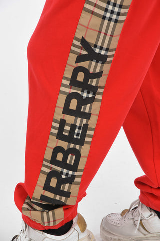 Joggers RAINE con Banda Laterale Stampa Check