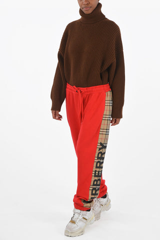 Joggers RAINE con Banda Laterale Stampa Check