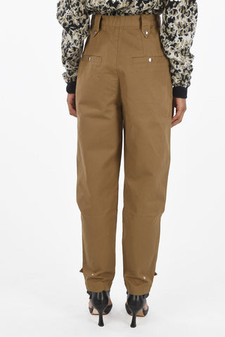 High-waisted MOM Pants with Snap Buttons