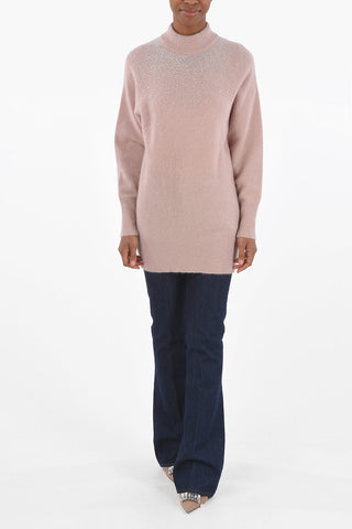 Pullover Girocollo con Strass