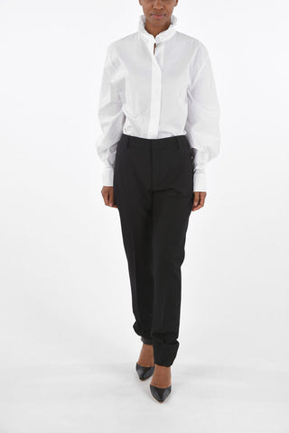 4 Pocket Virgin Wool Pants with Belt Loops