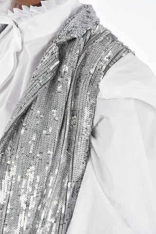 Gilet GOTIT con Paillettes All-Over e Tasche ad Aletta