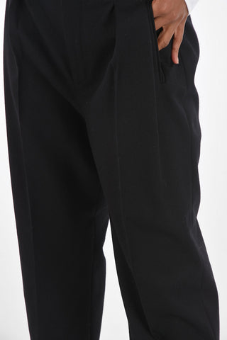 Double-pleated 2 Pocket Virgin Wool Pants