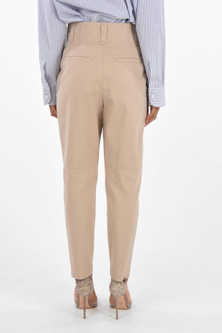 Pantaloni 4 Tasche ad 1 Pince con Cuciture Trasversali