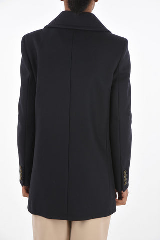 Cappotto Doppiopetto con Tasche ad Aletta