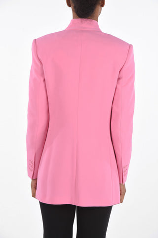 Blazer 2 Bottoni con Rever Tie Neck