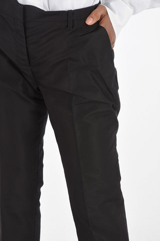 4 Pocket Silk Pants with Hidden Fastening