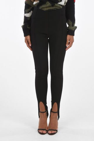 Skinny Gaiter Pants with Sewed Pleats