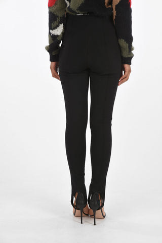 Skinny Gaiter Pants with Sewed Pleats