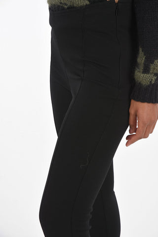 Skinny Gaiter Pants with Sewed Pleats