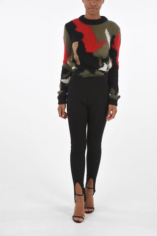 Skinny Gaiter Pants with Sewed Pleats