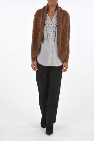 Cashmere Aran CORONA Cardigan with Shawl Collar