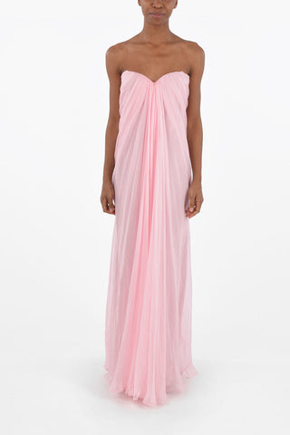 Vestito Gown in Seta Drappeggiata