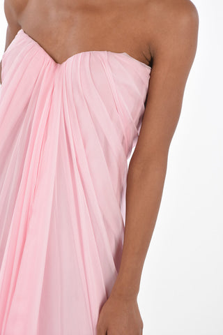 Vestito Gown in Seta Drappeggiata
