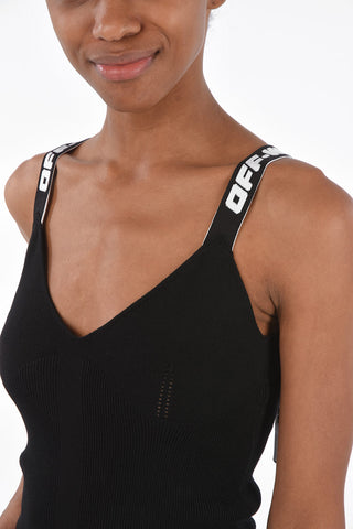 logoed Straps INDUSTRIAL crop top
