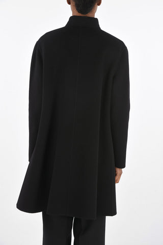 Cappotto Tie Neck Sfoderato con Tasche a Filo
