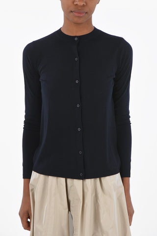 Virgin Wool SONALE Cardigan with Front Buttoning