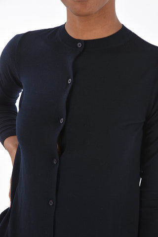 Virgin Wool SONALE Cardigan with Front Buttoning
