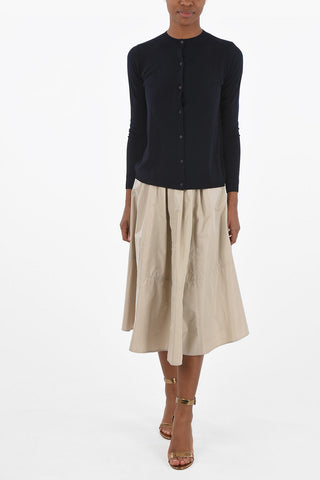 Virgin Wool SONALE Cardigan with Front Buttoning