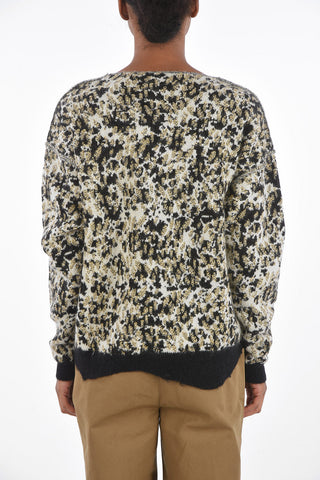Crew Neck Animalier Patterned Sweater