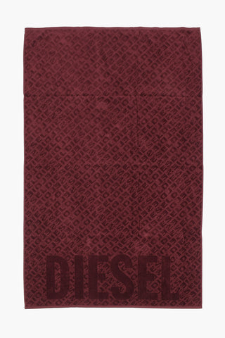 HOME LINEN cotton 3D logo shower towel