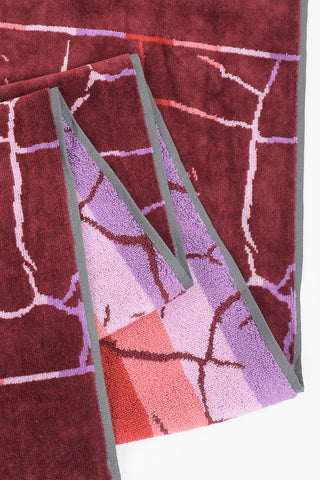 HOME LINEN telo doccia NEW CRACKLE' in cotone con logo