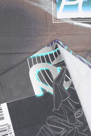 HOME LINEN printed CYBER CLASH gym towel